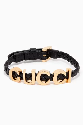 'Gucci' Bracelet in Leather