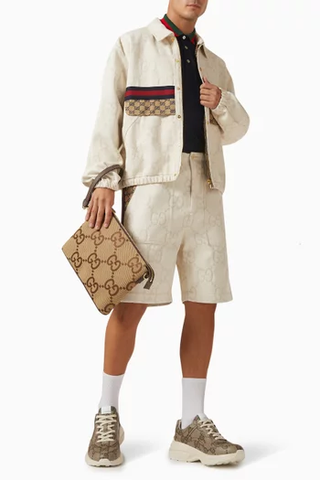 تي شيرت بولو بياقة ويب مخططة قطن بيكيه مطاطي