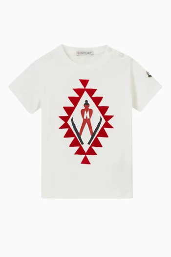 Ski T-shirt in Cotton