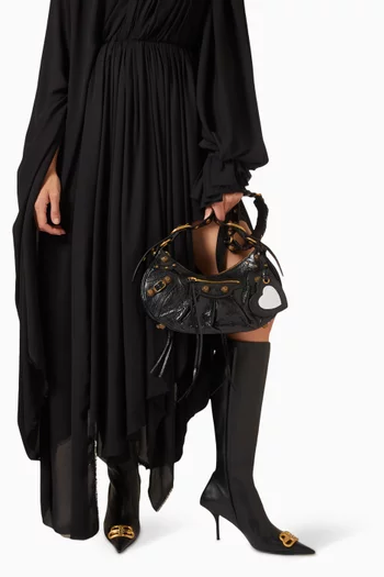 Le Cagole Small Shoulder Bag in Arena Lambskin 
