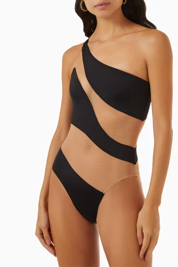 Snake Mesh Mio One Piece Swimsuit 