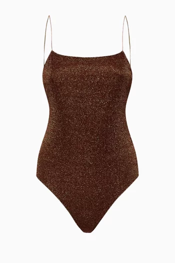 Lumiére Maillot Swimsuit in Lurex