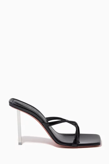 Adriana 95 Mule Sandals in Patent-leather