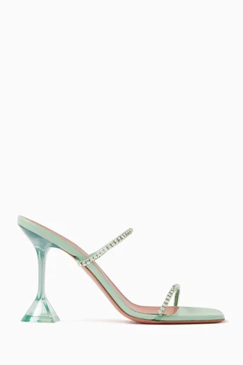 Gilda 95 Crystal Mule Sandals in PVC