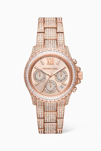 Everest Pavé Quartz Chronograph Watch, 36mm  