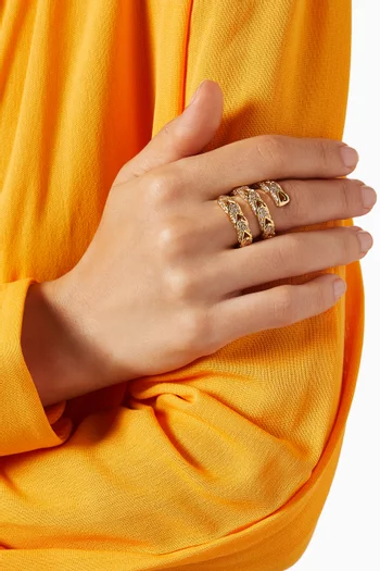 Alexis Ring in 18kt Gold-plated Brass  