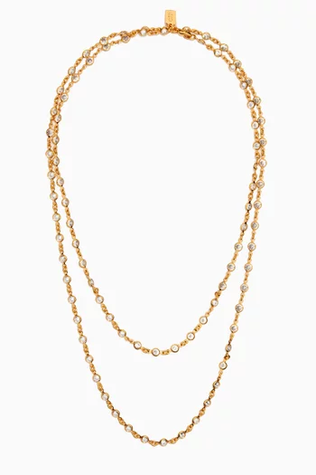Date Chain Necklace in 18kt Gold Plating   