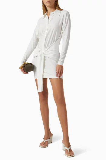 TY Front Mini Shirt Dress   