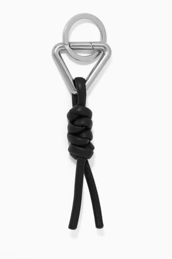 Twist Key Ring in Lambskin Leather