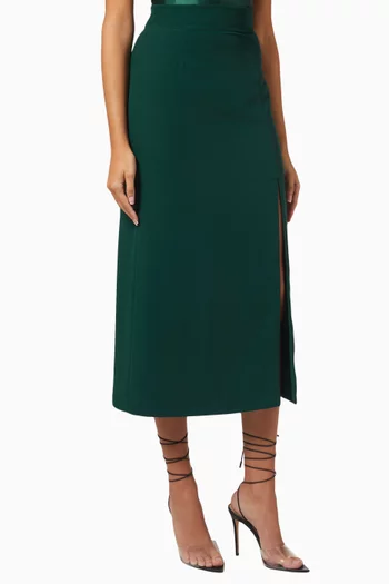 Romeo Midi Skirt in Crepe