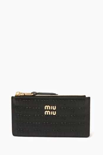 Minuteria Zipped Wallet in Nappa Leather