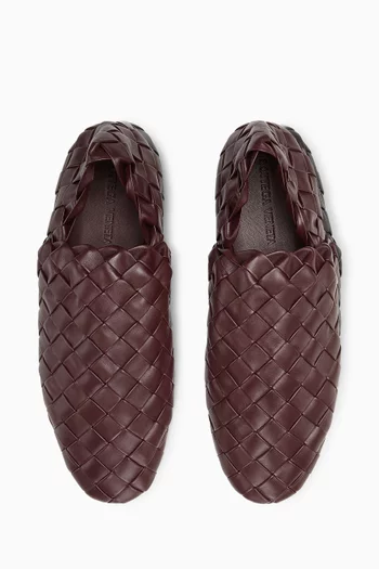Slippers in Intrecciato Leather
