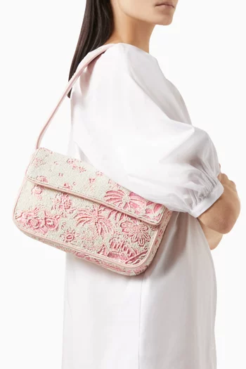 حقيبة كتف تومي مزينة بالخرز