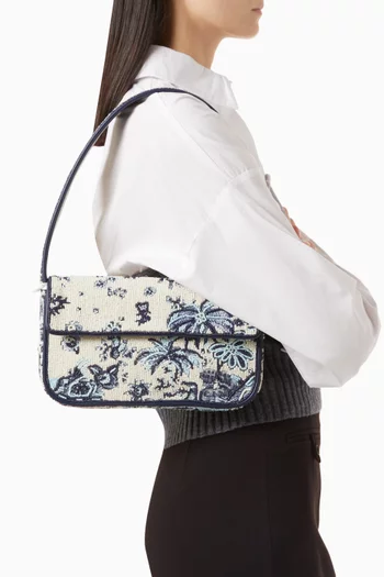 حقيبة كتف تومي مزينة بالخرز