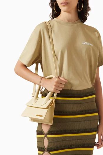 حقيبة يد لو تشيكيتو متوسطة جلد ناعم