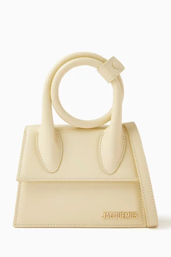 Le Chiquito Noeud Shoulder Bag in Smooth-leather