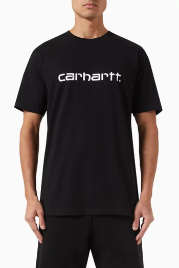 Script T-shirt in Cotton Jersey