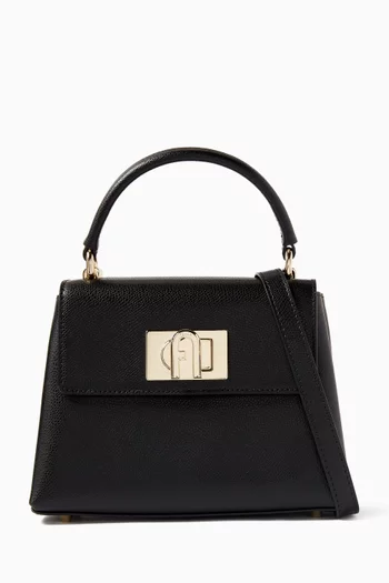 1927 Mini Top Handle Bag in Grained Leather