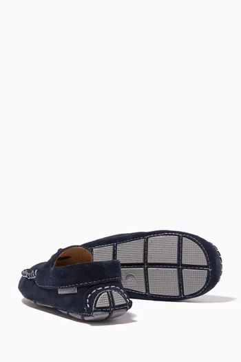 Tassel Loafers in Suede Leather