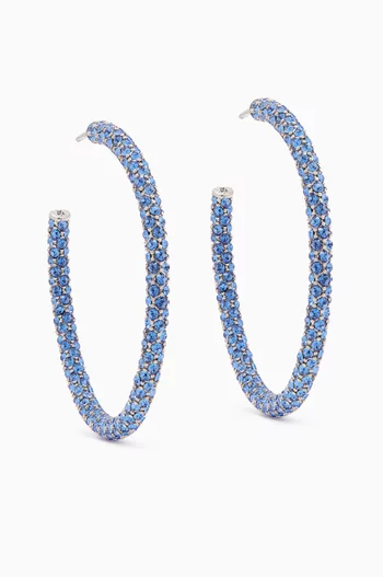Large Cameron Crystal-embellished Hoop Earrings