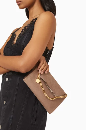 Mini Falabella Shoulder Bag in Shaggy Deer