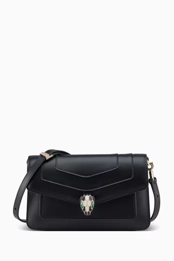 Serpenti Forever East-west Shoulder Bag in Calfksin