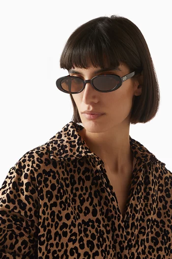Olivia Oval Sunglasses in Acetate