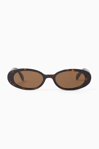 Olivia Oval Sunglasses in Acetate