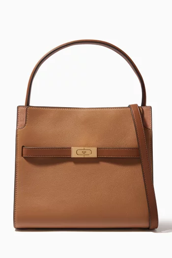 Small Lee Radziwill Double Bag in Smooth Leather