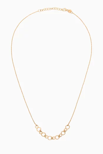 Galeria Disc Ring Necklace in 18kt Yellow Gold