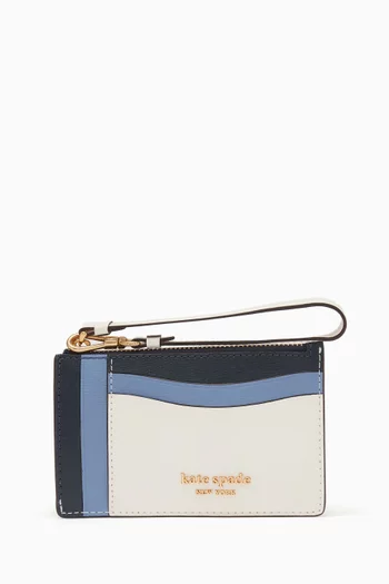 Morgan Wristlet Card Holder in Faux Leather