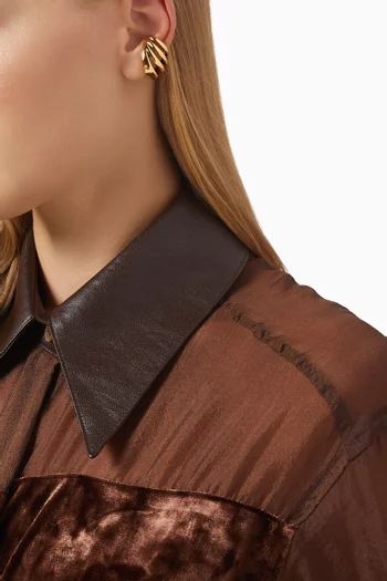 Formal Towner Spra Single Earcuff in Gold-plated Brass