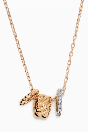 Bead Party Rodeo Diamond Necklace in 14kt Gold