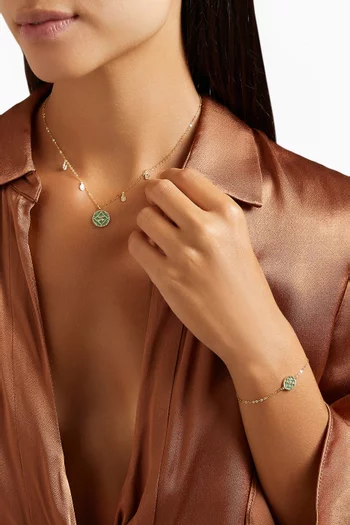 Amelia Versailles Double-sided Pendant Necklace in 18kt Gold