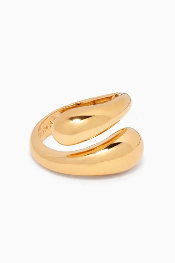 Savi Sculptural Ring in 18kt Recycled Gold-plated Vermeil