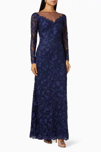 Long-sleeve Maxi Dress in Lace