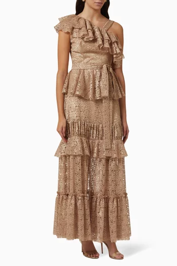 Tiered Maxi Dress in Lace