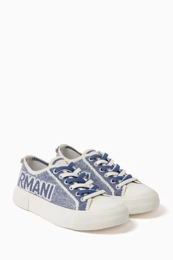 Logo Sneakers in Recycled Knit