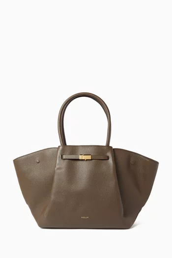 Large New York Tote Bag in Grained Leather