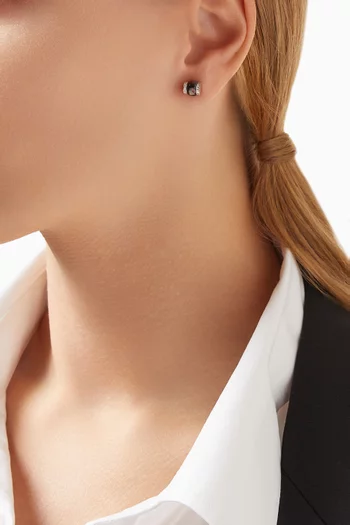 Cerith Diamond & Mother of Pearl Studs in 18kt White Gold