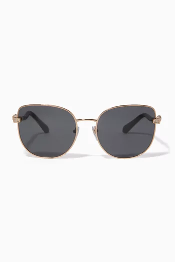 Cat-eye Sunglasses in Metal