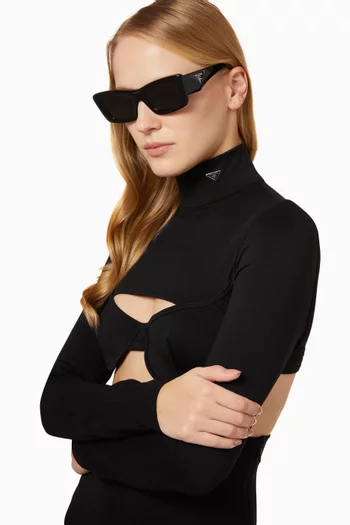 Butterfly Frame Sunglasses in Acetate