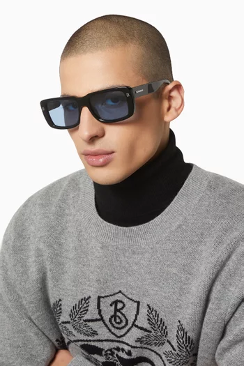Rectangular Sunglasses in Acetate