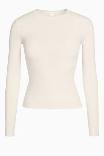 Cotton Jersey Long Sleeve T-shirt