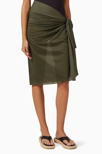 Tanagra Mini Sarong Skirt in Cotton