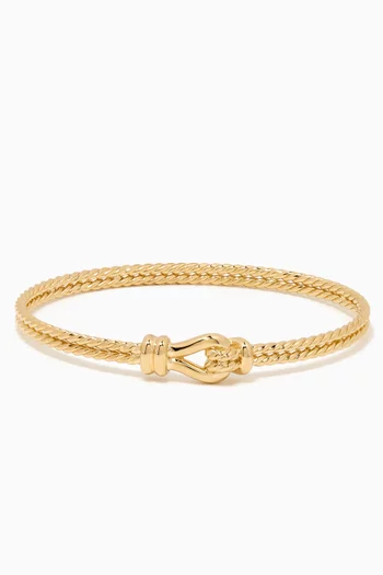 Thoroughbred Loop Bracelet in 18kt Yellow Gold