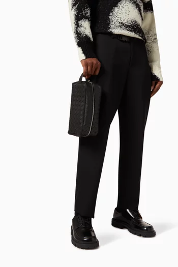 Travel Pouch in Intrecciato Nappa