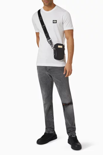 تي شيرت بحلية شعار الماركة جيرسيه