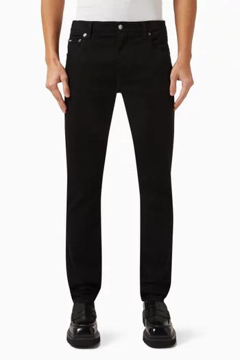 بنطال جينز بقصة ضيقة دينم مطاطي