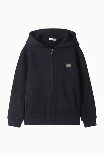 Zip-up Hoodie in Jersey